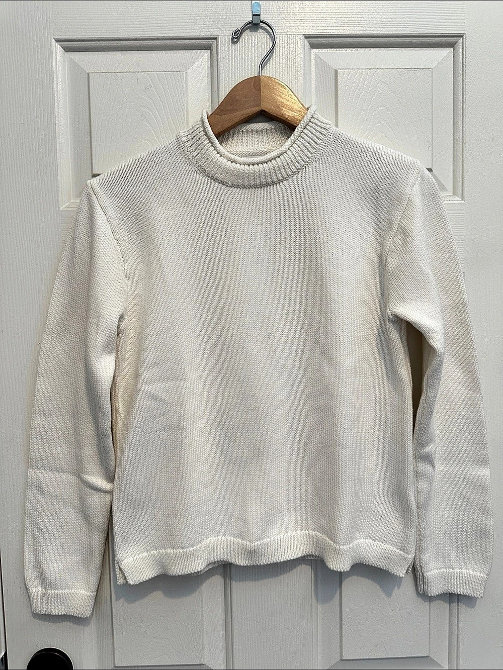 J.Crew Classic mockneck sweater White Small